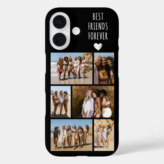Beste Freunde für immer 6 Foto Schwarz Case-Mate iPhone Hülle (Rückseite)