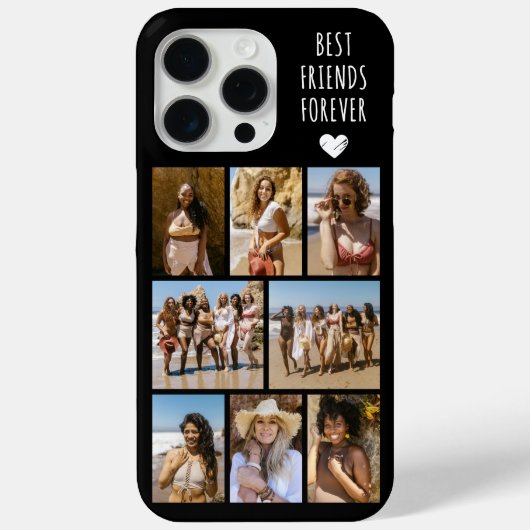 Beste Freunde für immer 8 Foto Schwarz Case-Mate iPhone Hülle (Rückseite)