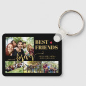 Beste Freunde für immer benutzerdefinierte Foto-Co Schlüsselanhänger (Vorderseite)