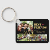 Beste Freunde für immer benutzerdefinierte Foto-Co Schlüsselanhänger (Rückseite)