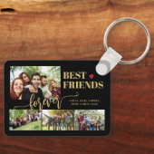 Beste Freunde für immer benutzerdefinierte Foto-Co Schlüsselanhänger (Vorderseite)