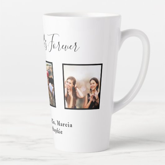 Beste Freunde für immer benutzerdefinierte Foto-Na Milchtasse (Rechts)