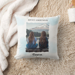 Beste Freunde für immer Benutzerdefiniertes Foto Kissen