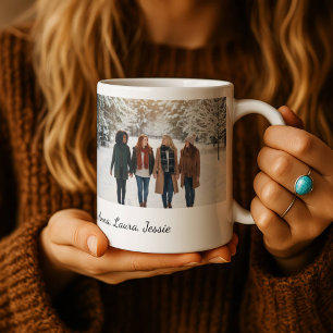 Beste Freunde für immer Benutzerdefiniertes Foto P Kaffeetasse