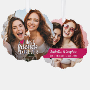 Beste Freunde für immer BESTE FREUNDIN 2 Fotos Fre Ornament Karte