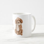 Beste Freunde für immer Brauner Hund Kaffeetasse (VorderseiteRechts)