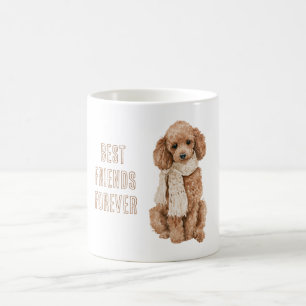 Beste Freunde für immer Brauner Hund Kaffeetasse