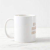 Beste Freunde für immer Brauner Hund Kaffeetasse (Links)