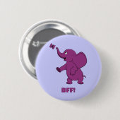 Beste Freunde für immer Button (Vorne & Hinten)