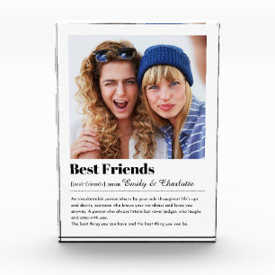 Beste Freunde für immer Foto Block, Bestie Anzeige