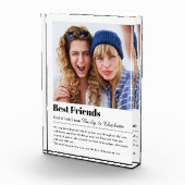 Beste Freunde für immer Foto Block, Bestie Anzeige (Rechts)
