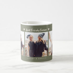 Beste Freunde für immer Foto Mehrfachfoto Salbeigr Kaffeetasse