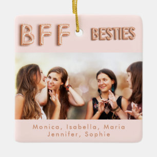 Beste Freunde für immer Foto Rose Goldbestien BEST Keramikornament