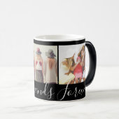 Beste Freunde für immer FotoCollage Verwandlungstasse (VorderseiteRechts)