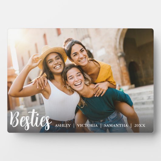 Beste Freunde für immer Freundschaft Fotoplatte (Vorderseite)
