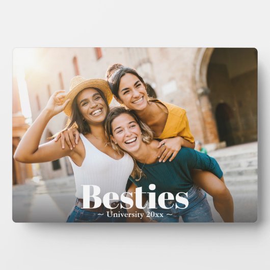 Beste Freunde für immer Freundschaft Fotoplatte (Vorderseite)