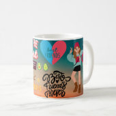 Beste Freunde für immer. Freundschaft Herzlich Gef Kaffeetasse (VorderseiteRechts)
