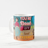 Beste Freunde für immer. Freundschaft Herzlich Gef Kaffeetasse (Vorderseite Links)