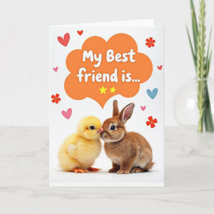 Beste Freunde für immer Freundschaftskarte Karte