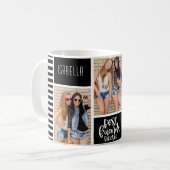Beste Freunde für immer Geschenk für Foto Collage Kaffeetasse (Vorderseite Links)