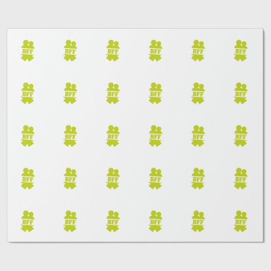 Beste Freunde für immer Geschenkpapier (Flach)