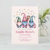 Beste Freunde für immer Gnome Einladung (Stehend Vorderseite)