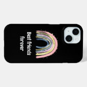 Beste Freunde für immer Gold Regenbogenstars Case-Mate iPhone Hülle (Rückseite (Horizontal))