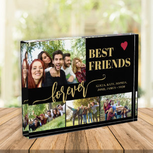 Beste Freunde für immer individuelle Name sammeln Fotoblock