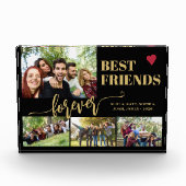 Beste Freunde für immer individuelle Name sammeln Fotoblock (Vorderseite)