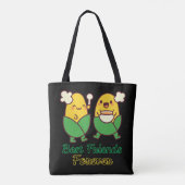 BESTE FREUNDE FÜR IMMER, LUSTIG, GESCHENKE, BESTER TASCHE (Rückseite)