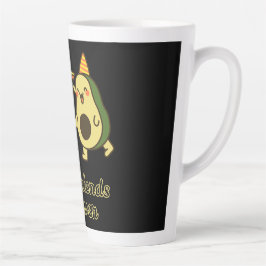 BESTE FREUNDE FÜR IMMER, LUSTIGE AVOCADO, FREUNDES MILCHTASSE
