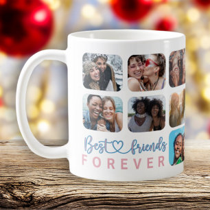 Beste Freunde für immer Modern 14 Foto-Collage  Ka Kaffeetasse