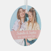 Beste Freunde für immer moderne BESTE FREUNDIN Fot Ornament Aus Glas (Vorderseite Rechts)