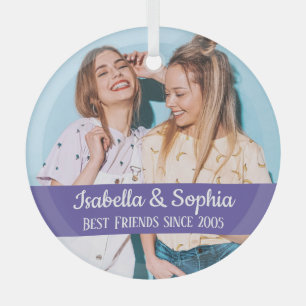 Beste Freunde für immer moderne BESTE FREUNDIN Fot Ornament Aus Glas