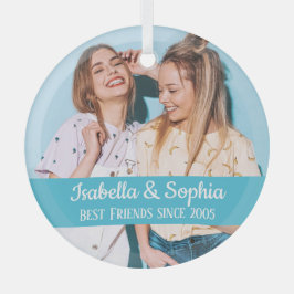 Beste Freunde für immer moderne BESTE FREUNDIN Fot Ornament Aus Glas