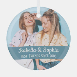 Beste Freunde für immer moderne BESTE FREUNDIN Fot Ornament Aus Glas