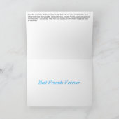 Beste Freunde für immer Parrotlet Vogel-Gruß-Karte Karte (Innenseite)