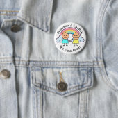 Beste Freunde für immer Personalisiert Button (Beispiel)