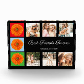Beste Freunde für immer personalisierte Foto-Colla Fotoblock (Vorderseite)