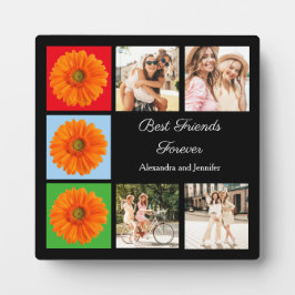 Beste Freunde für immer personalisierte Foto-Colla Fotoplatte