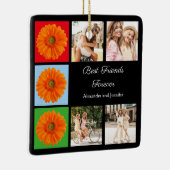 Beste Freunde für immer personalisierte Foto-Colla Keramikornament (Rechts)