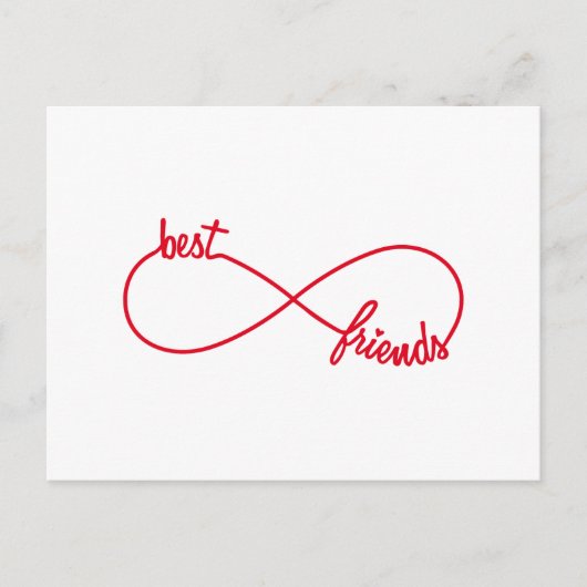 Beste Freunde für immer Postkarte (Vorderseite)
