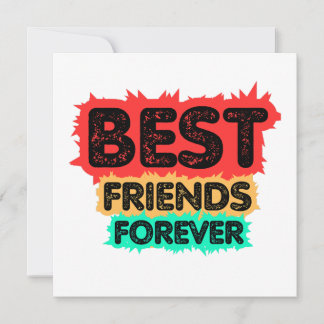 BESTE FREUNDE FÜR IMMER RETRO-FREUNDE, FREUNDSCHAF EINLADUNG