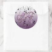 Beste Freunde für immer Runder Aufkleber (Tasche)