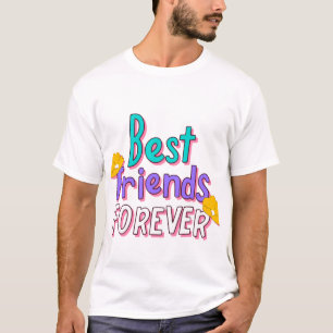 Beste Freunde für immer süße floral typographie. T-Shirt