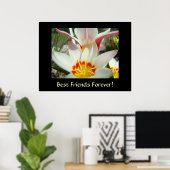 BESTE FREUNDE FÜR IMMER! Tulip Blume Kunstdrucke Poster (Heimbüro)