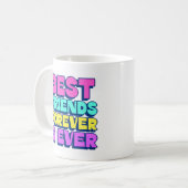 Beste Freunde für immer und ewig Kaffeetasse (Vorderseite Links)