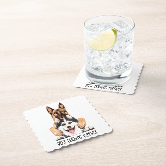 beste Freunde für immer. Untersetzer (Vor Ort)