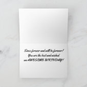 ***BESTE FREUNDE FÜR JEDEN UND JE*** GEBURTSTAG KARTE (Innenseite)