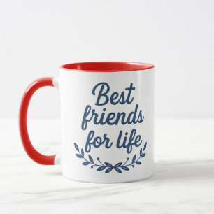 Beste Freunde fürs Leben Freundschafts-Kombitassen Tasse
